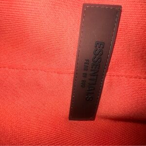 Fear of God Essentials Bold Orange Hoodie Size M
